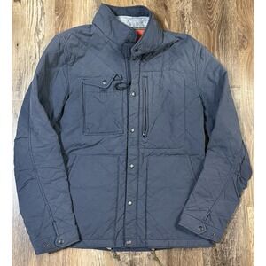 Relwen Quilted Tanker Insulated Jacket Medium Navy Blue Huckberry Outdoor Coat M